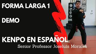 KENPO EN ESPAÑOL – Forma LARGA 1 – DEMO – Joseluis Morales S.P