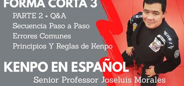 KENPO EN ESPAÑOL – Forma Corta 3 – 2da Parte – SECUENCIA + Q&A – Joseluis Morales S.P